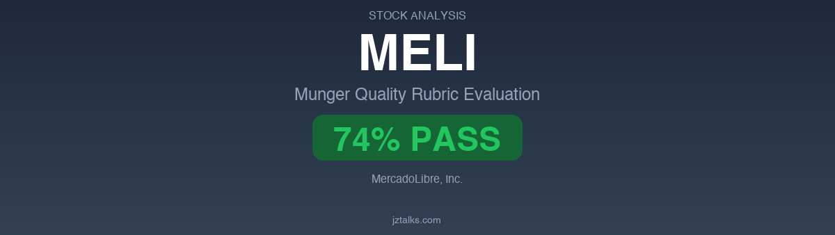 MercadoLibre (MELI) – Munger Quality Rubric Stock Evaluation