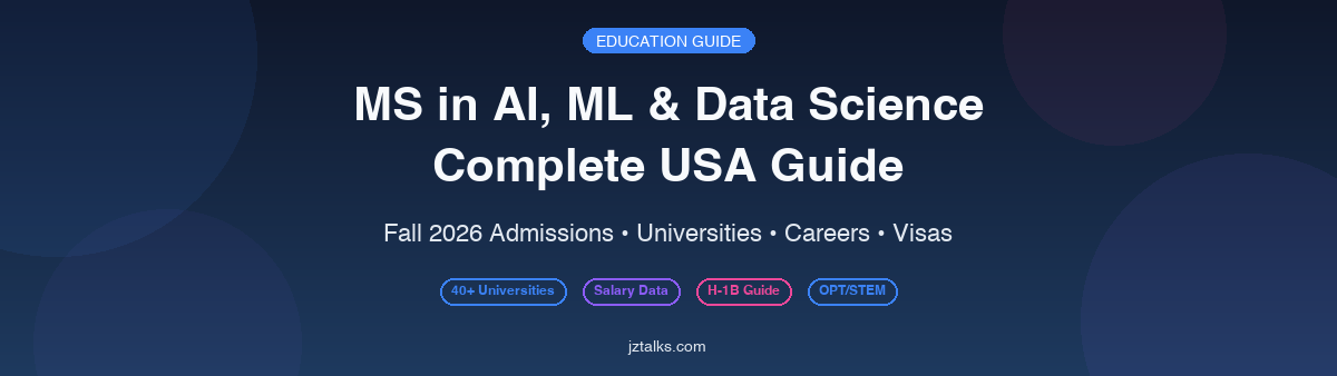 MS in AI, ML & Data Science - Complete USA Guide for Fall 2026 International Students